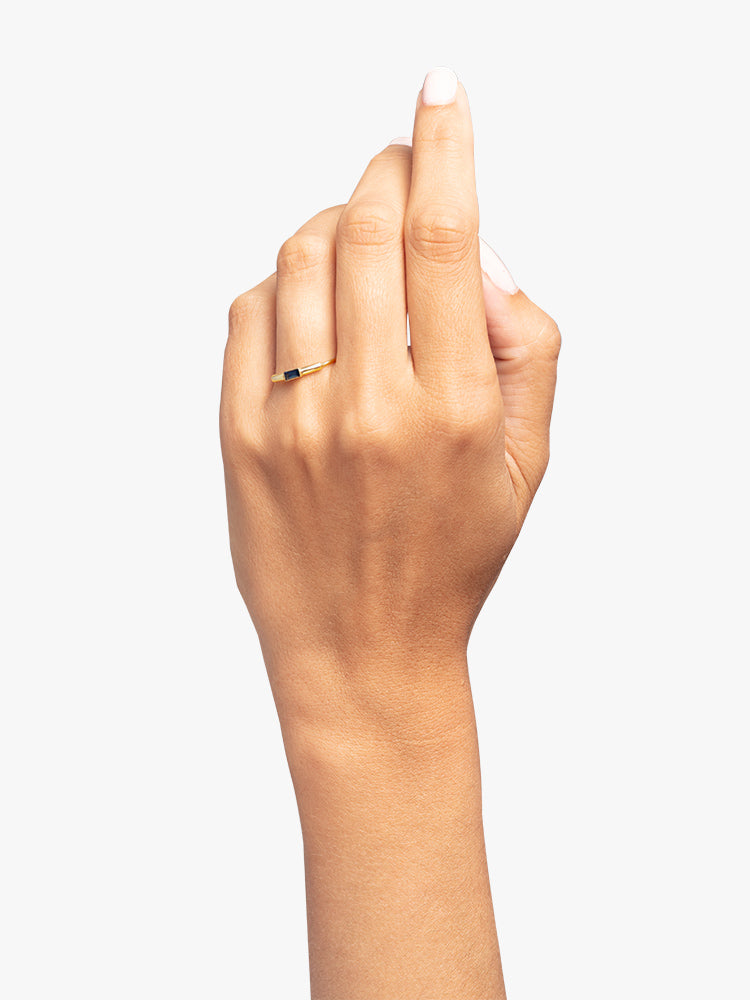 Ring Sprint Sapphire 14kt Solid Gold