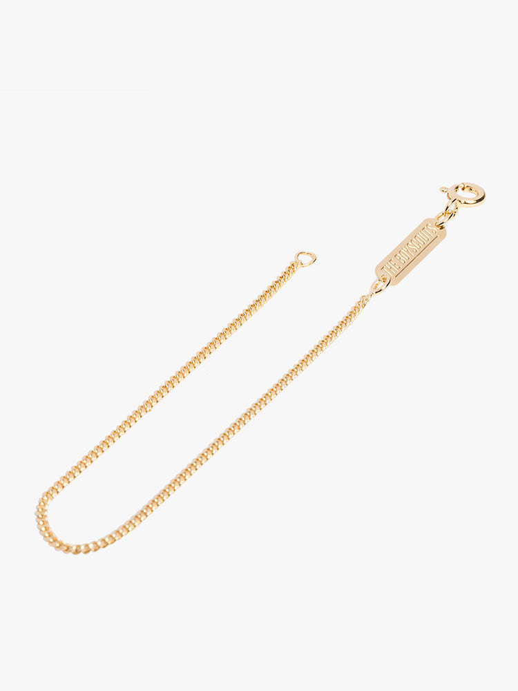 Facet cable bracelet gold, made by The Boyscouts.