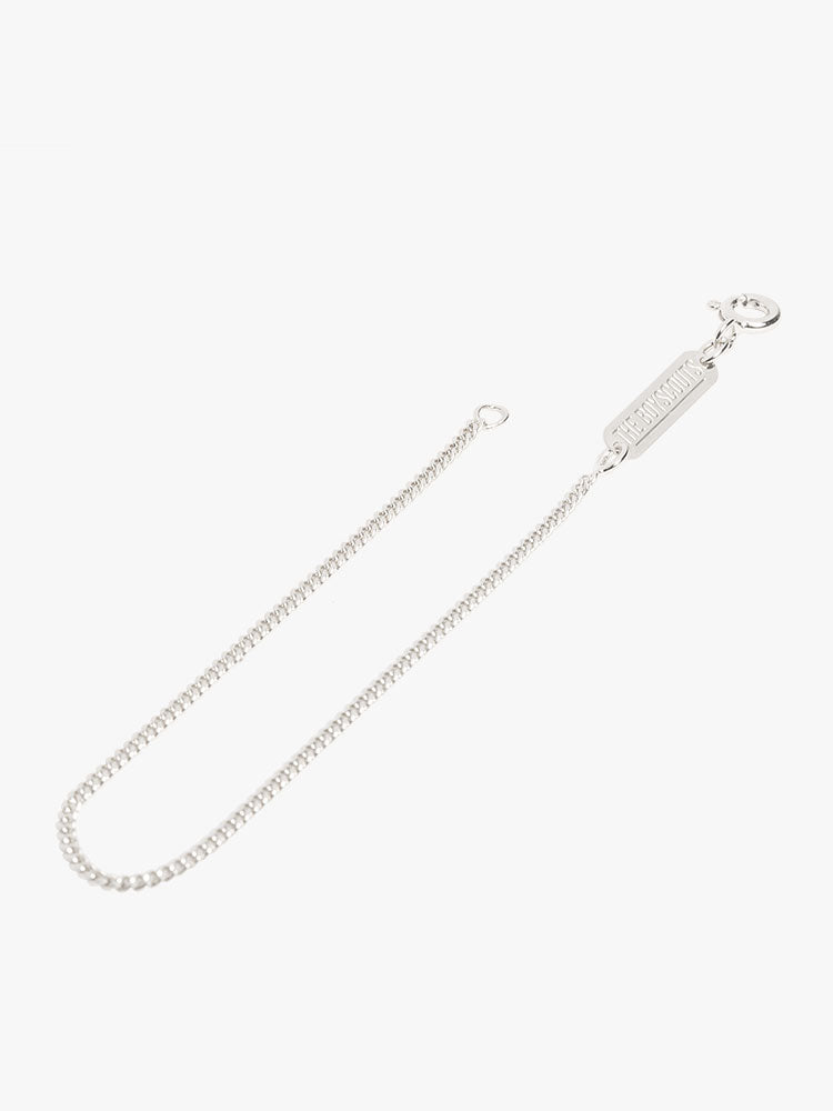 Facet cable bracelet silver, made by The Boyscouts.