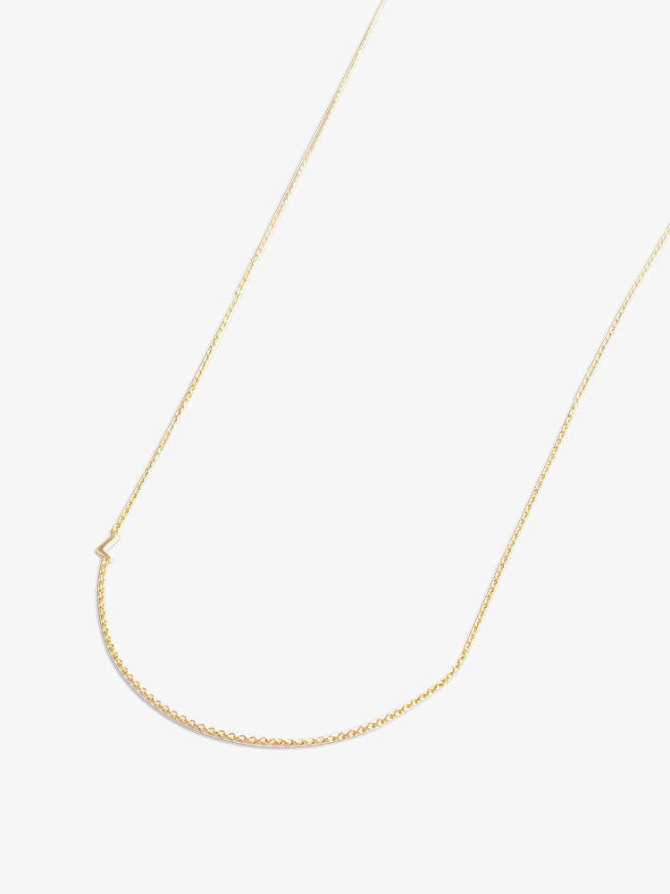 Necklace Caption Play 14kt Solid Gold - 1 letter