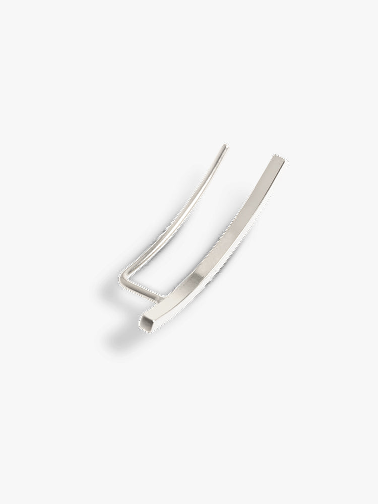 Earpiece Phase silver single left, made by The Boyscouts.