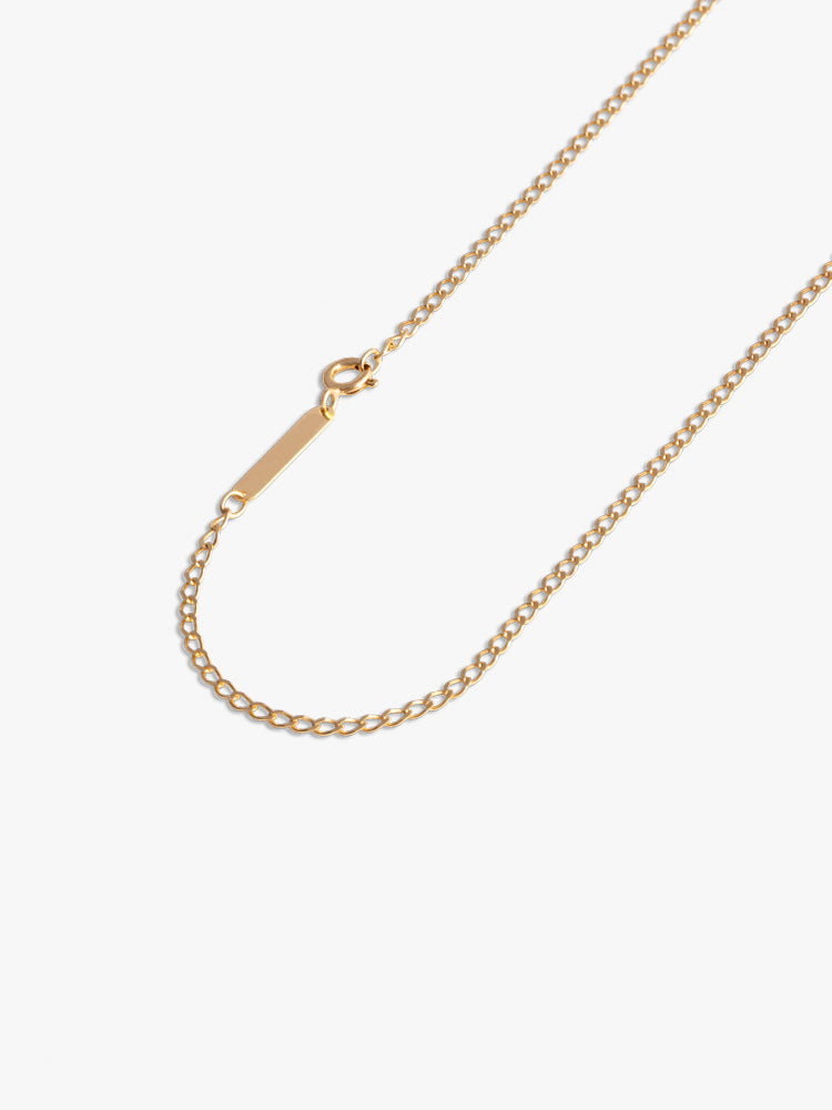 Necklace Facet Cable Wide 2,3 mm 14kt Gold / 45 cm