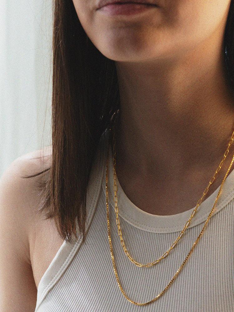 Necklace Facet Oval