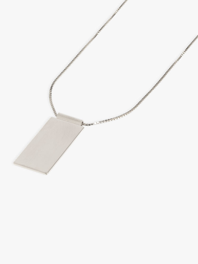 Necklace Caption Pendant silver, made by The Boyscouts.