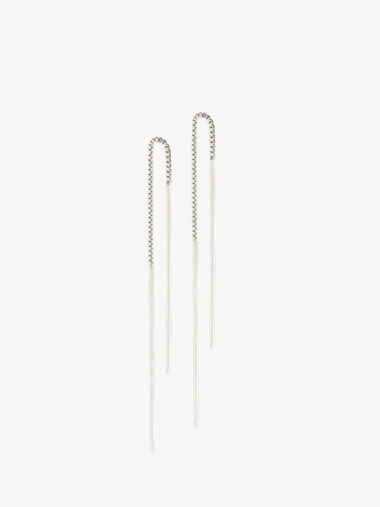 Earring Radius Wire silver, made by The Boyscouts