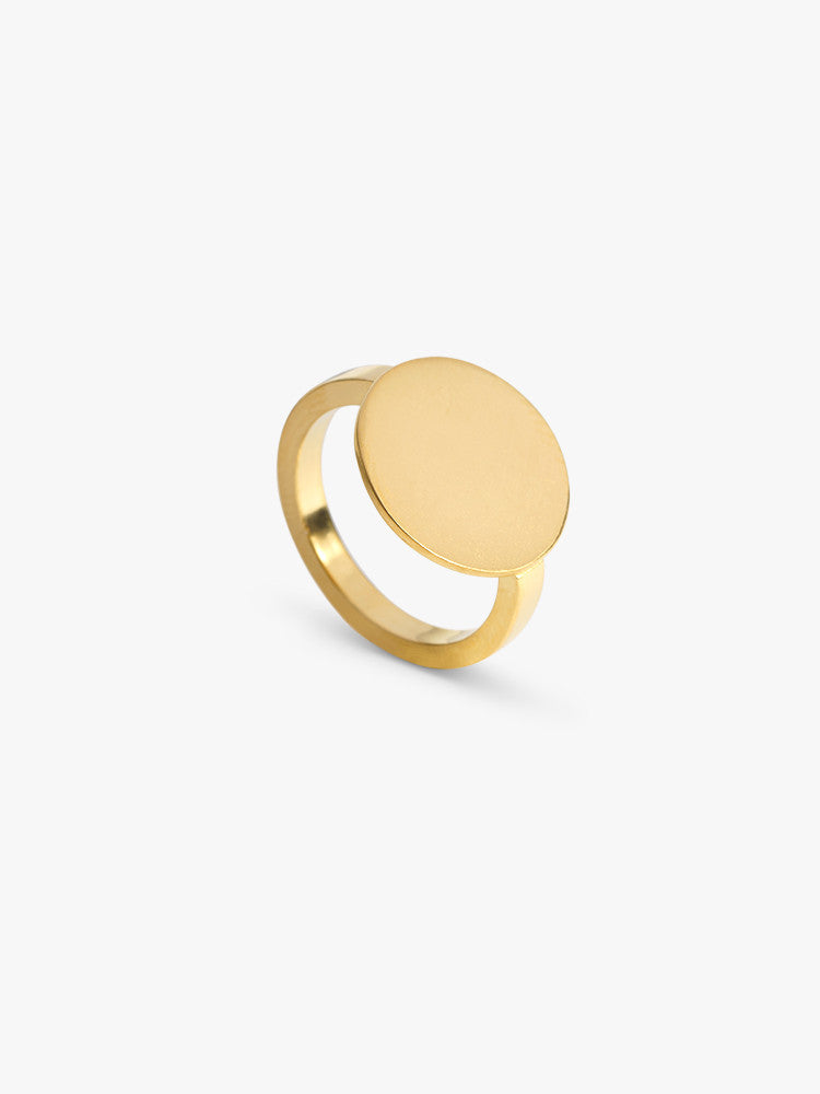 Ring Memento Round 14kt Solid Gold