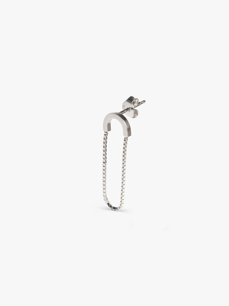 Earring Volt Wire silver, made by The Boyscouts.
