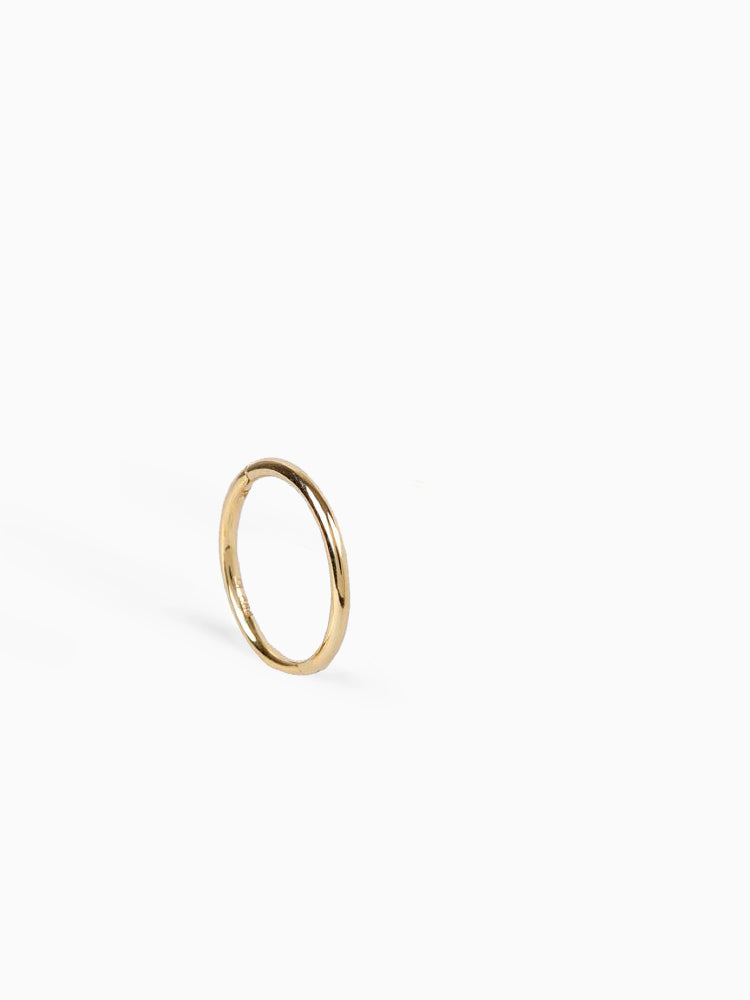 Earring Hoop 12 mm 14kt Solid Gold