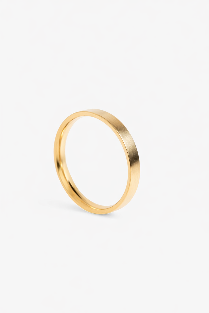 Ring Facet L 3 mm 14kt Solid Gold