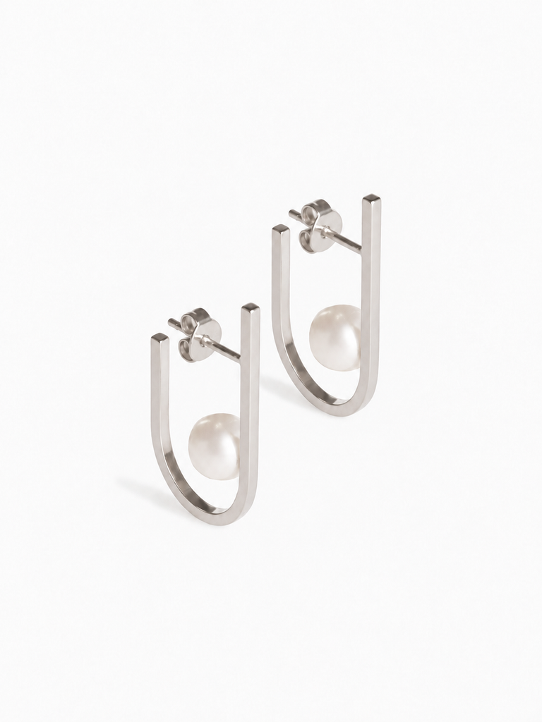 Earring Rivet Pearl