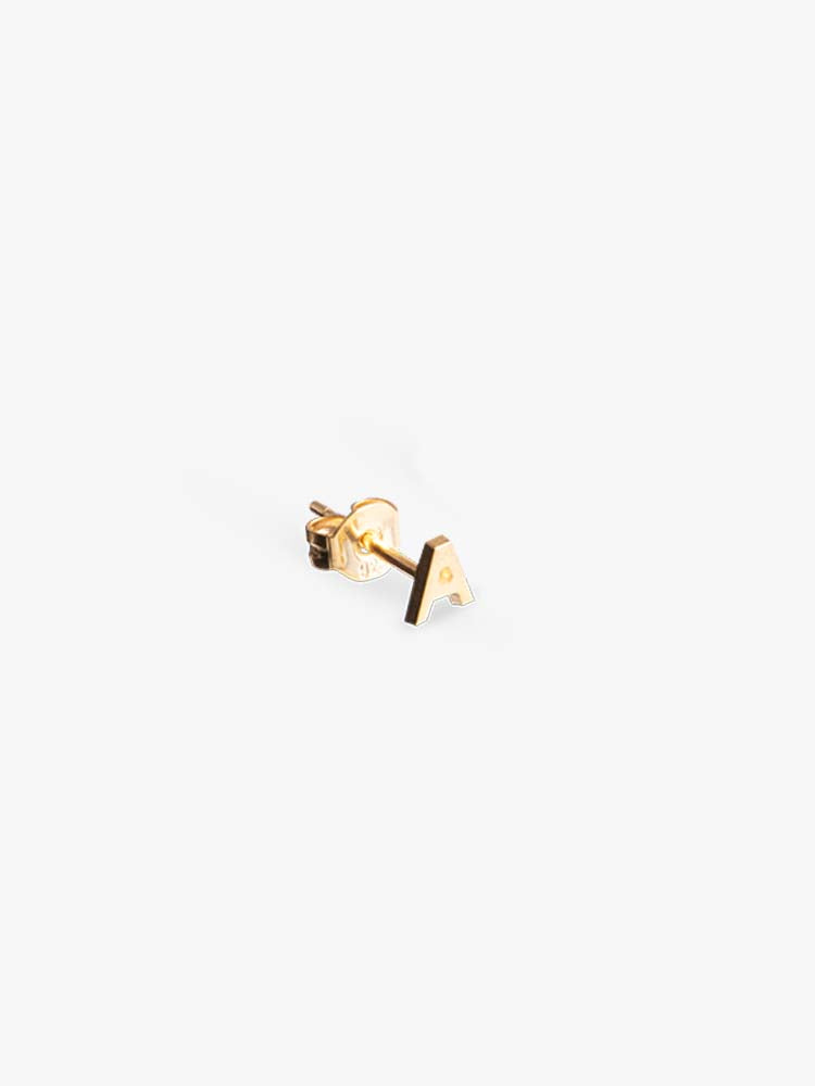 Earring Caption Play Pin S 14kt Solid Gold