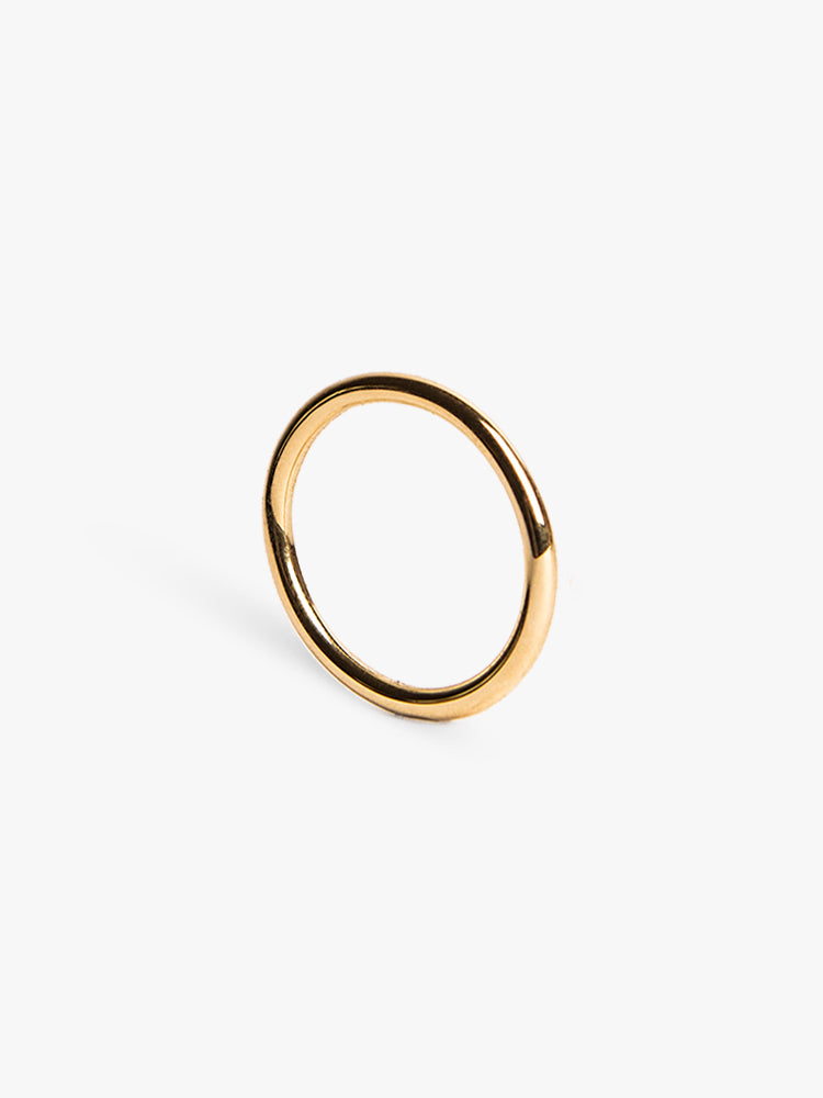 Ring Facet Round 2 mm 14kt Solid Gold