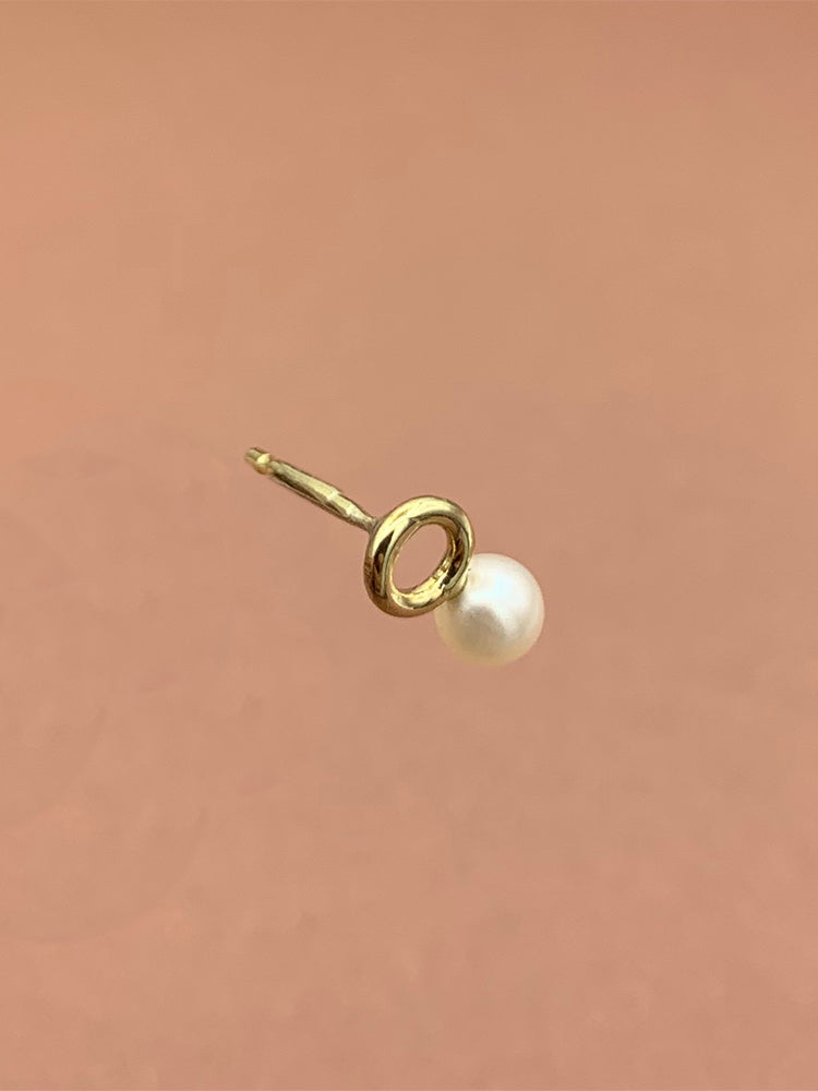 Gust of Gold Pearl 14kt Solid Gold / M
