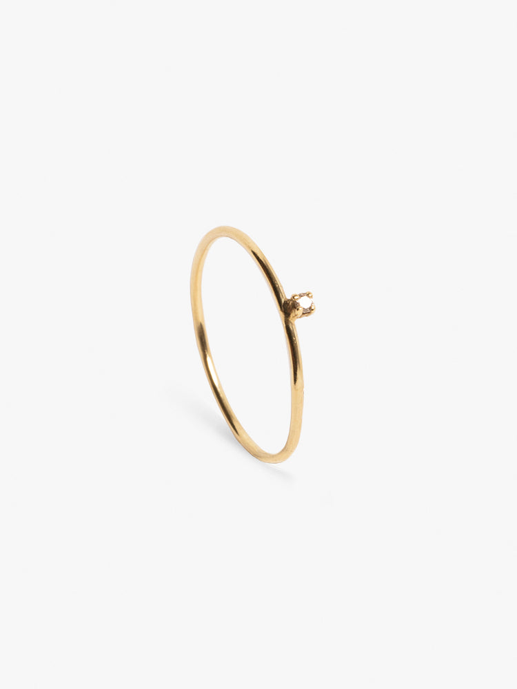 Ring Aura Lab Diamond One Step 14kt Solid Gold