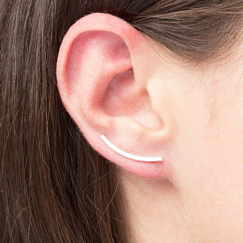 Earpiece Phase silver right, made by The Boyscouts. 